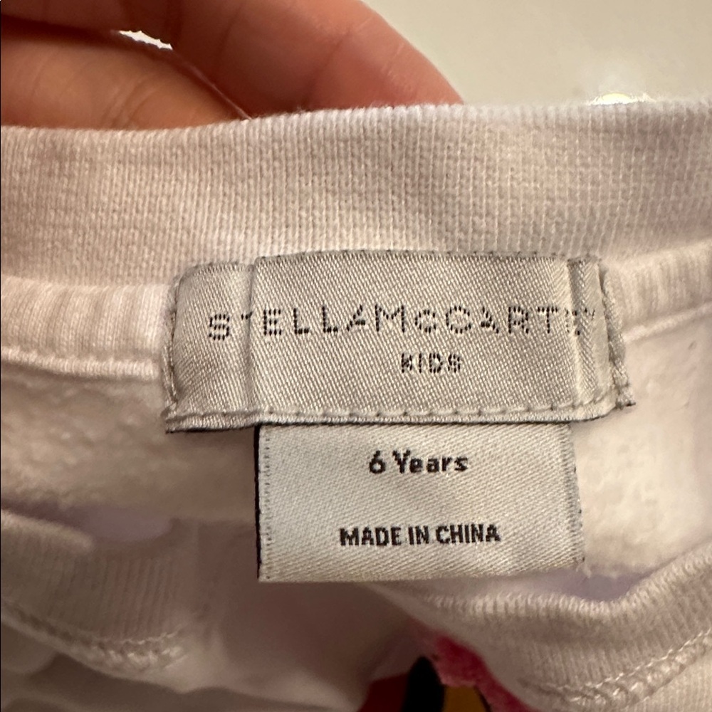 Stella McCartney Kids Paintbrush  fleece Sweatshirt -  size 6 - Picture 3 of 3
